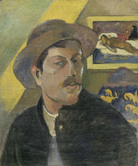 Self Portrait With A Hat  by Paul Gauguin