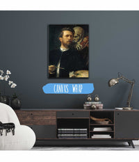 Self Portrait With Fiddling Death by Arnold Bocklin