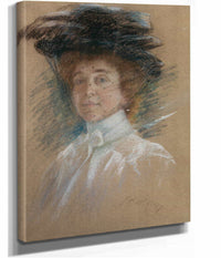 Self Portrait With Hat And Veil by Alice Pike Barney