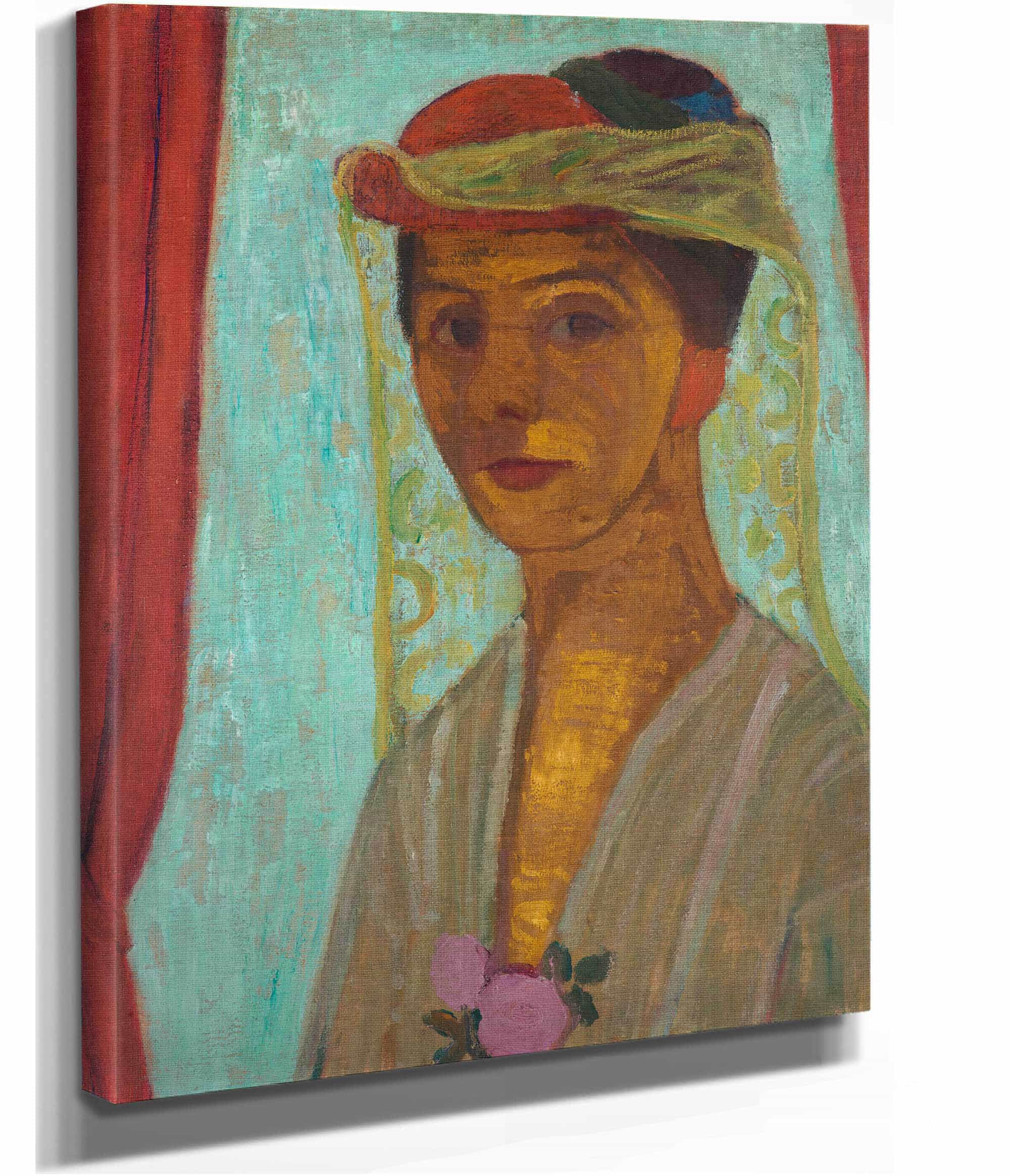Self Portrait With Hat And Veil by Paula Modersohn Becker