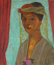 Self Portrait With Hat And Veil by Paula Modersohn Becker