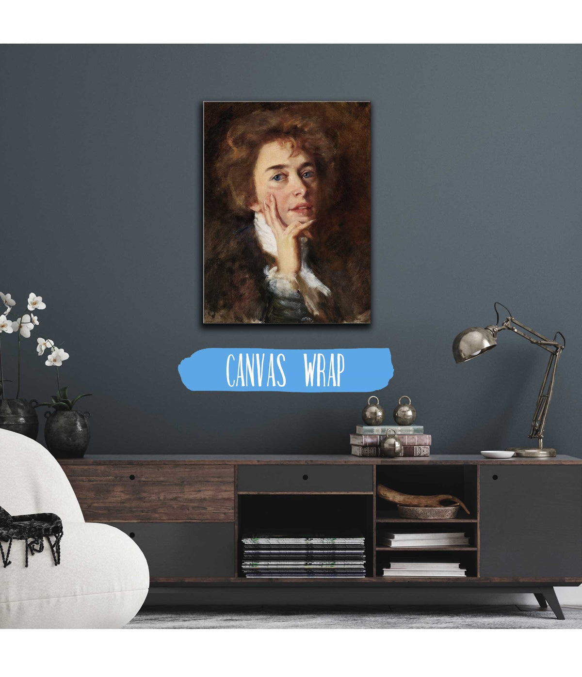 Self Portrait With Jabot by Alice Pike Barney