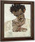 Self Portrait With Lowered Head By Egon Schiele