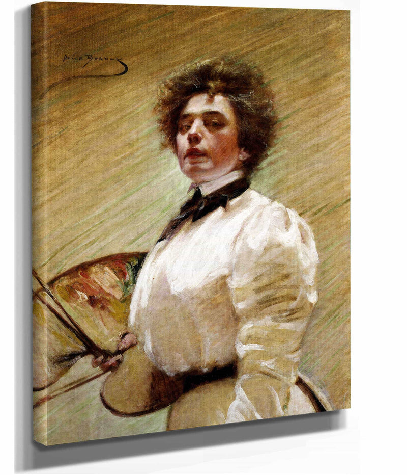 Self Portrait With Palette by Alice Pike Barney