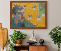 Self Portrait With Portrait Of Bernard Les Miserables by Paul Gauguin