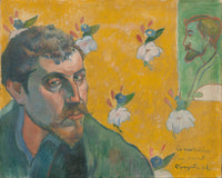 Self Portrait With Portrait Of Bernard Les Miserables by Paul Gauguin