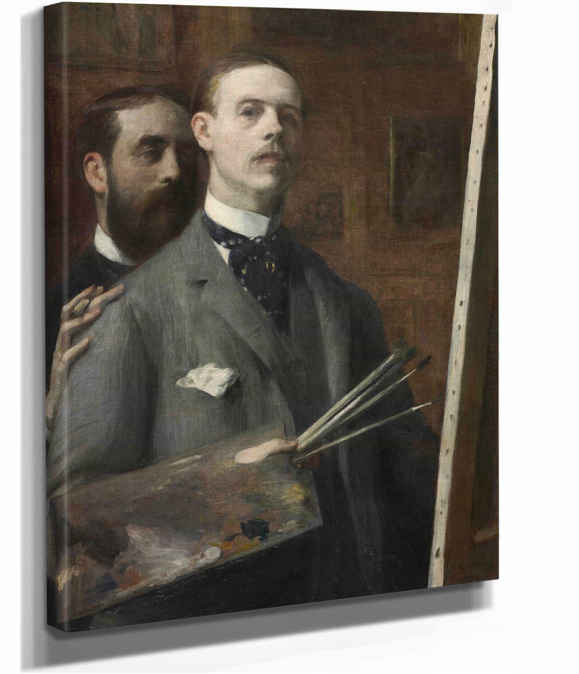 Self Portrait With Raphael De Ochoa by Jacques Emile Blanche