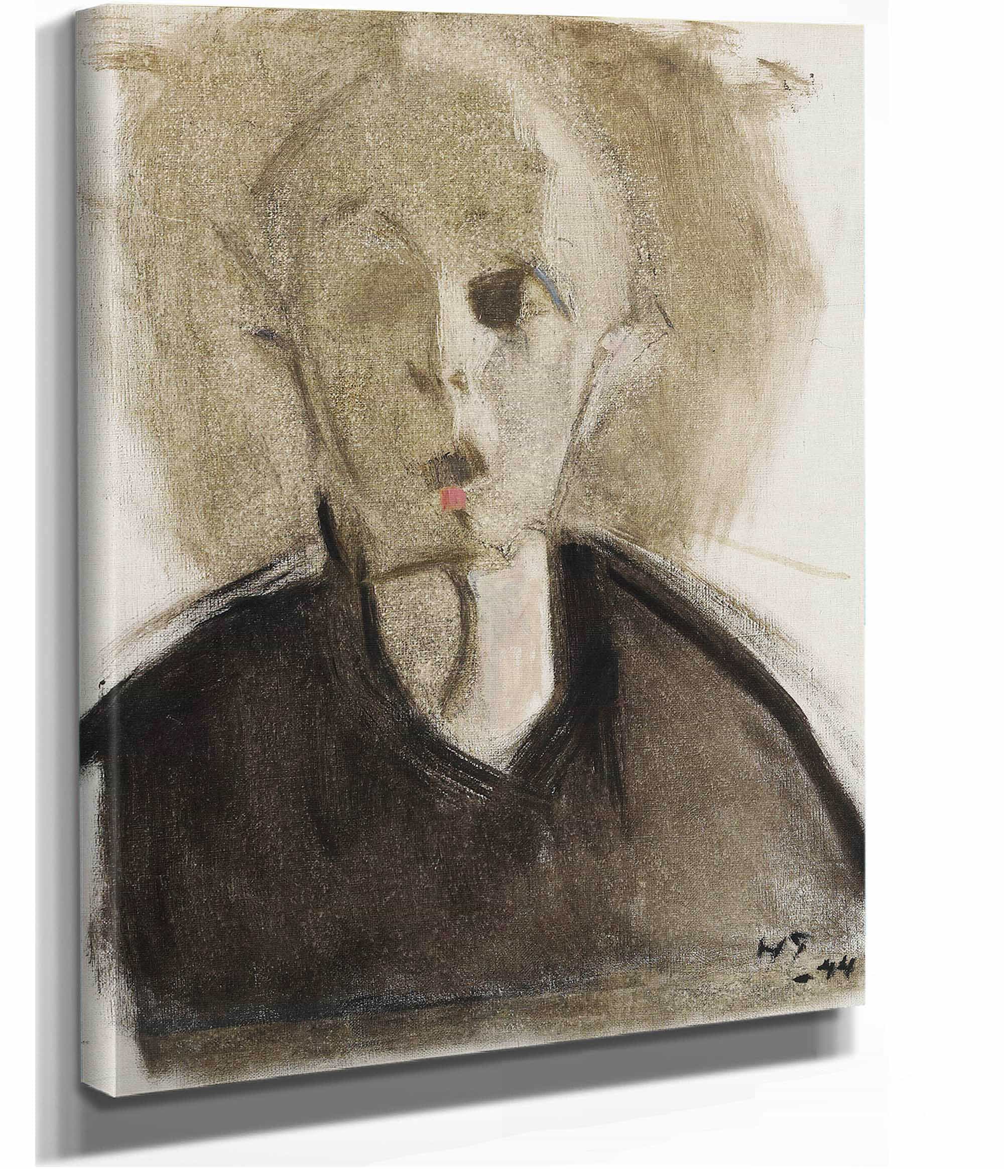 Self Portrait With Red Spot by Helene Schjerfbeck