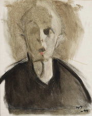 Self Portrait With Red Spot by Helene Schjerfbeck