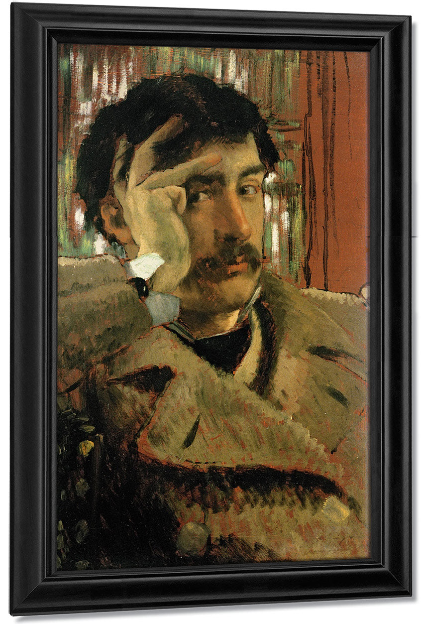 Self Portrait By James Tissot Print Canvas Art Framed Print