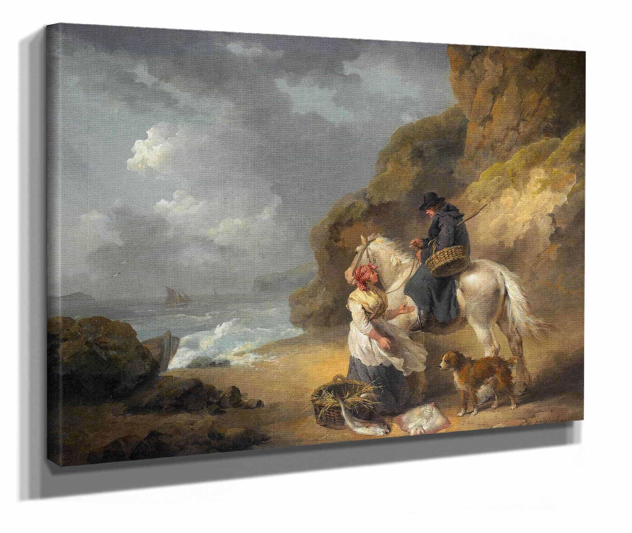 Selling Fish by George Morland