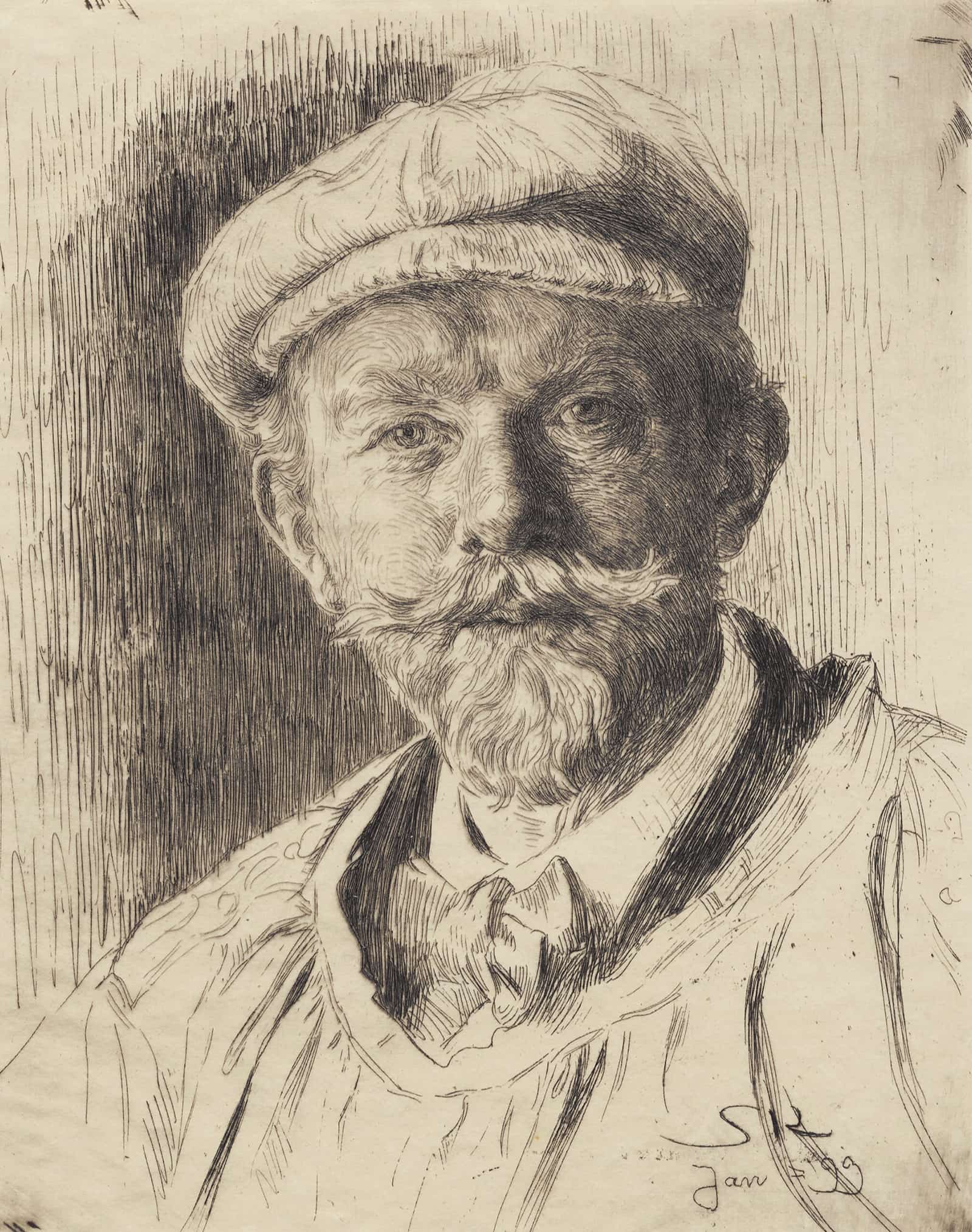 Selvportraet by Peder Severin Kroyer