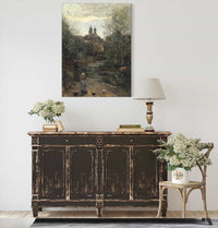 Semur Le Chemin De Leglise by Jean Baptiste Camille Corot