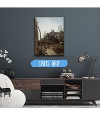 Semur Le Chemin Deglise by Jean Baptiste Camille Corot