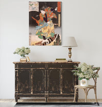 Senkanja Ushiwakasaburo Yoshitora Riding On A Feather by Tsukioka Yoshitoshi