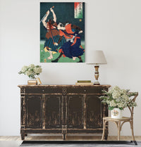 Senzaki Yagoro Fujiwara No Noriyasu by Tsukioka Yoshitoshi