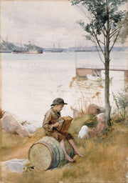 Serenade On The Embankment by Albert Edelfelt
