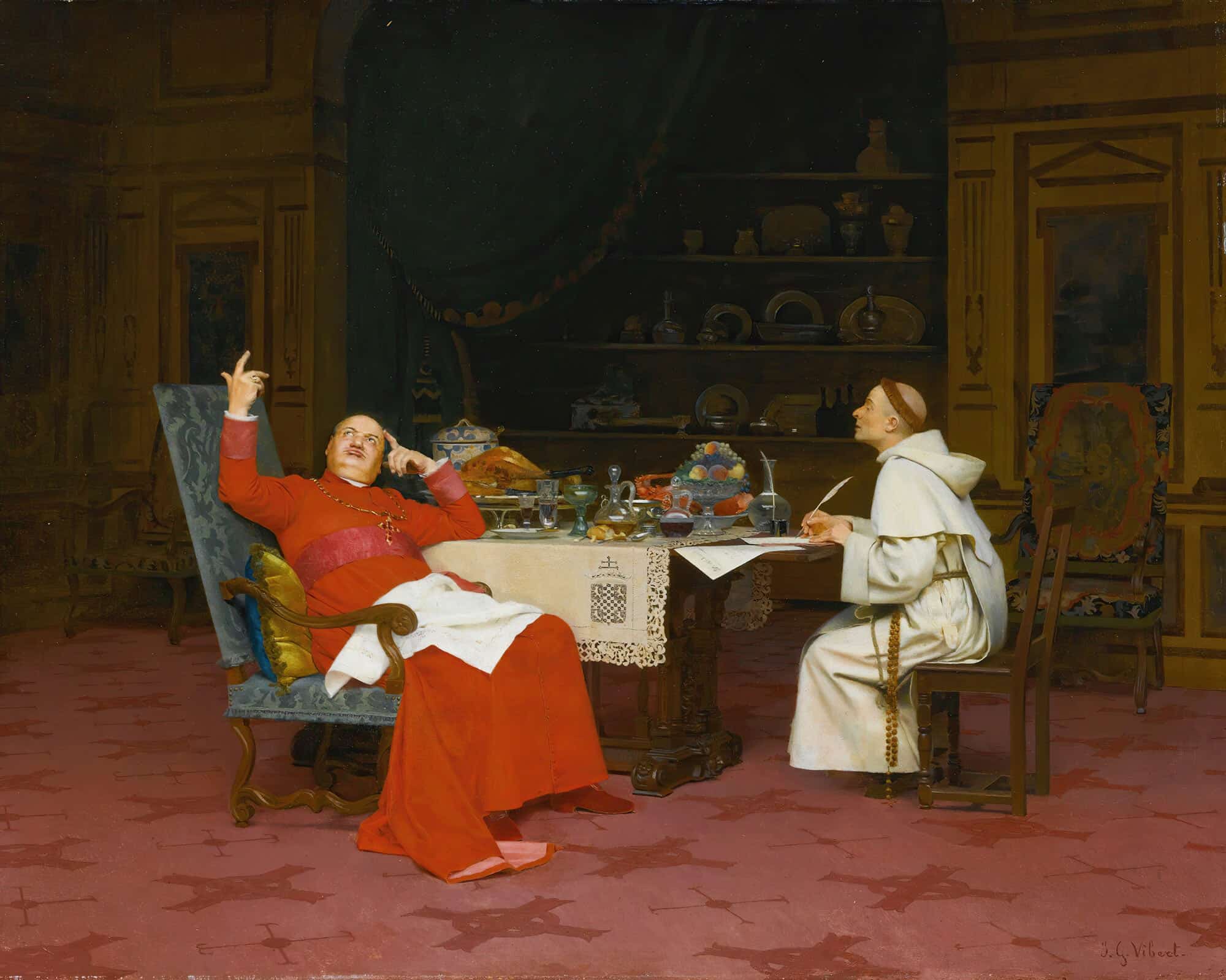 Sermon Sur Labstinence by Jehan Georges Vibert