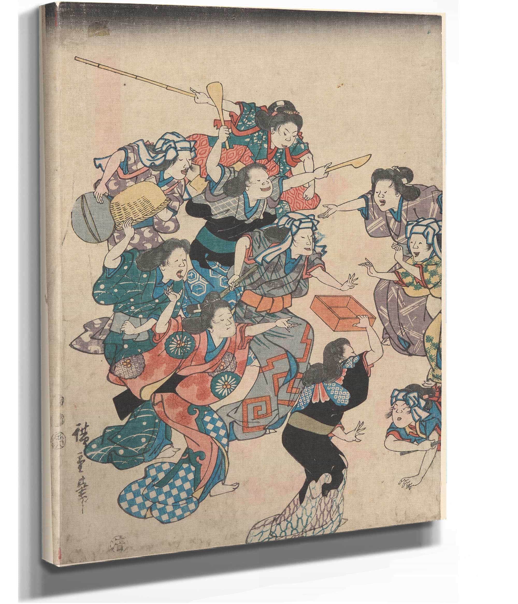 Servants Quarrel  by Ando Hiroshige