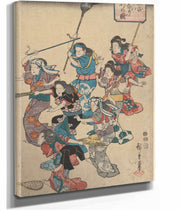 Servants Quarrel  by Ando Hiroshige