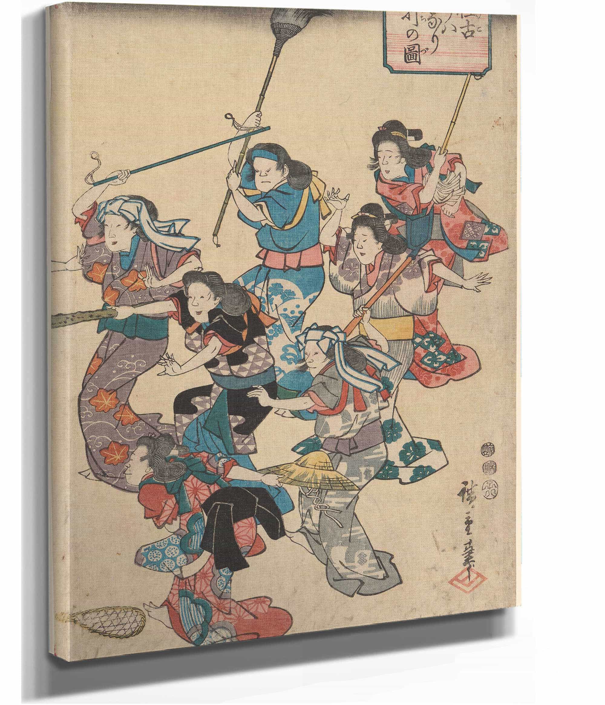Servants Quarrel  by Ando Hiroshige