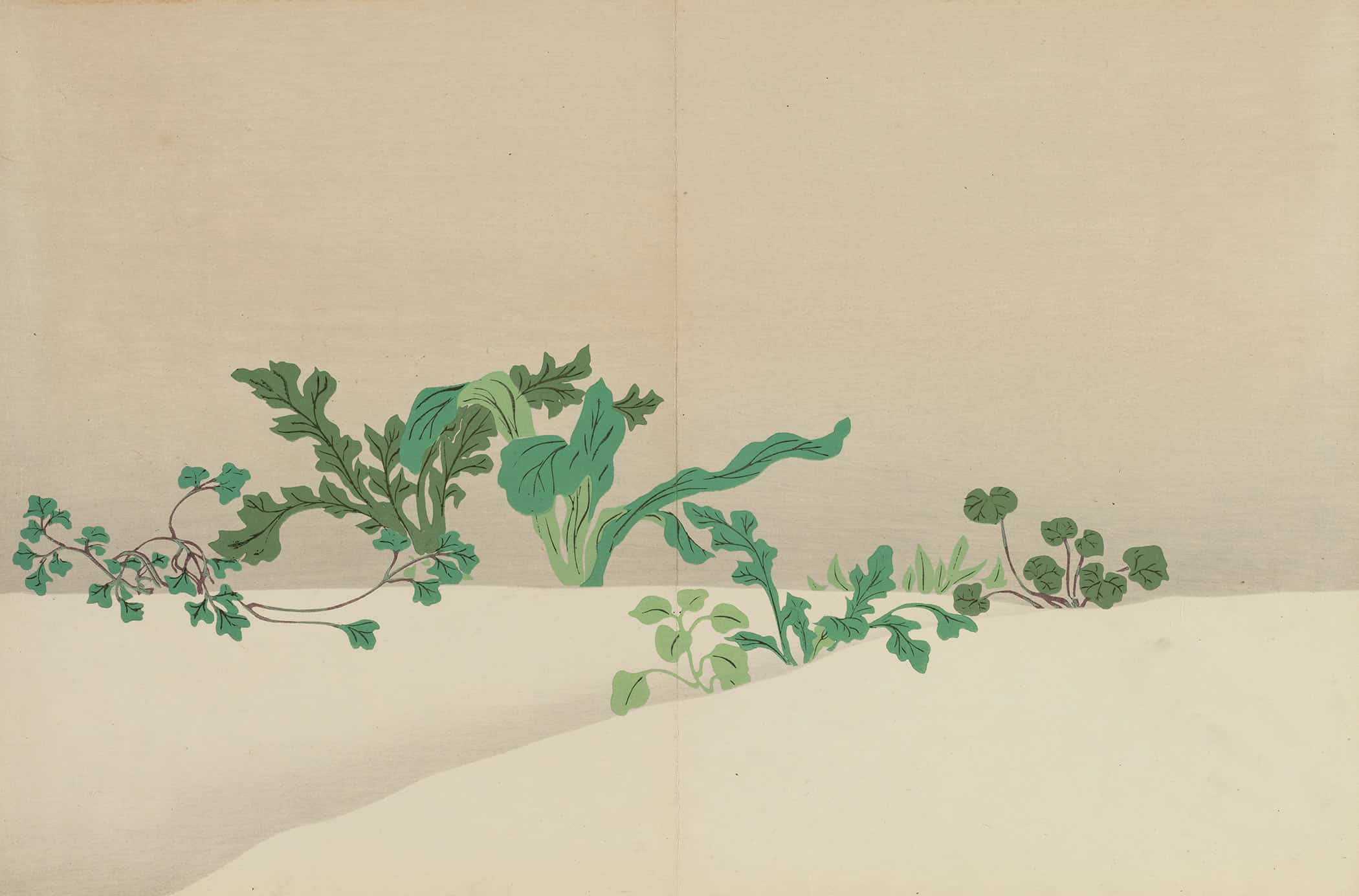 Seven Herbs Of Early Spring Nanagusa by Kamisaka Sekka