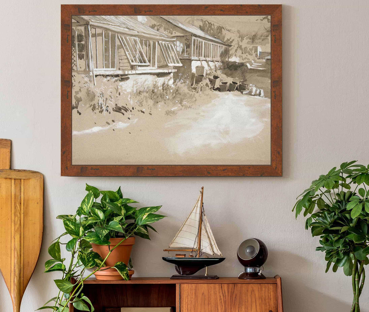 Shacks And Shrubs by Edwin Austin Abbey