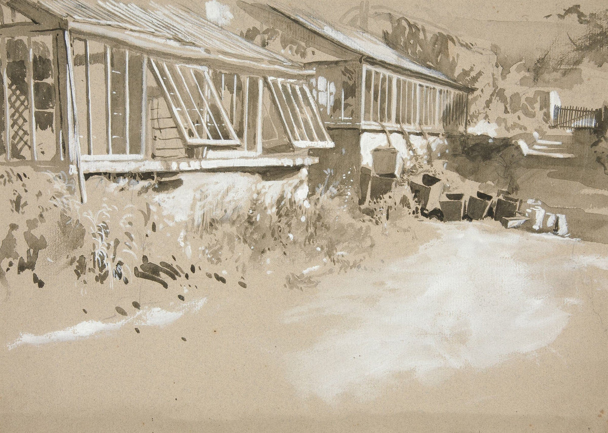 Shacks And Shrubs by Edwin Austin Abbey