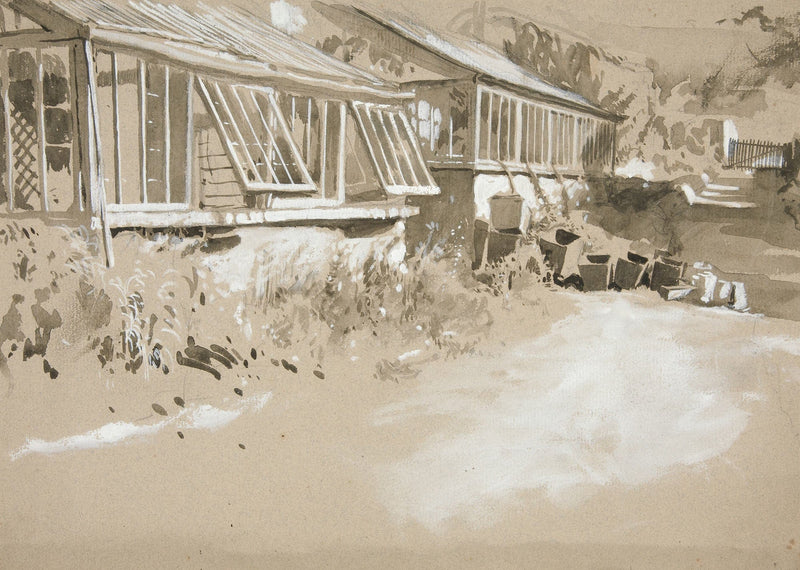 Shacks And Shrubs by Edwin Austin Abbey