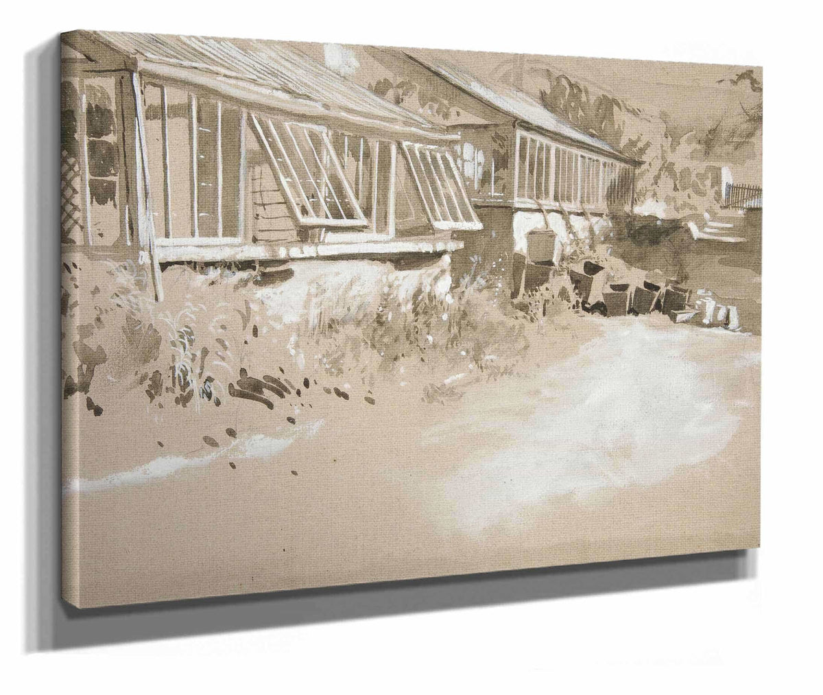 Shacks And Shrubs by Edwin Austin Abbey