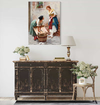 Sharing The News  by Eugen Von Blaas