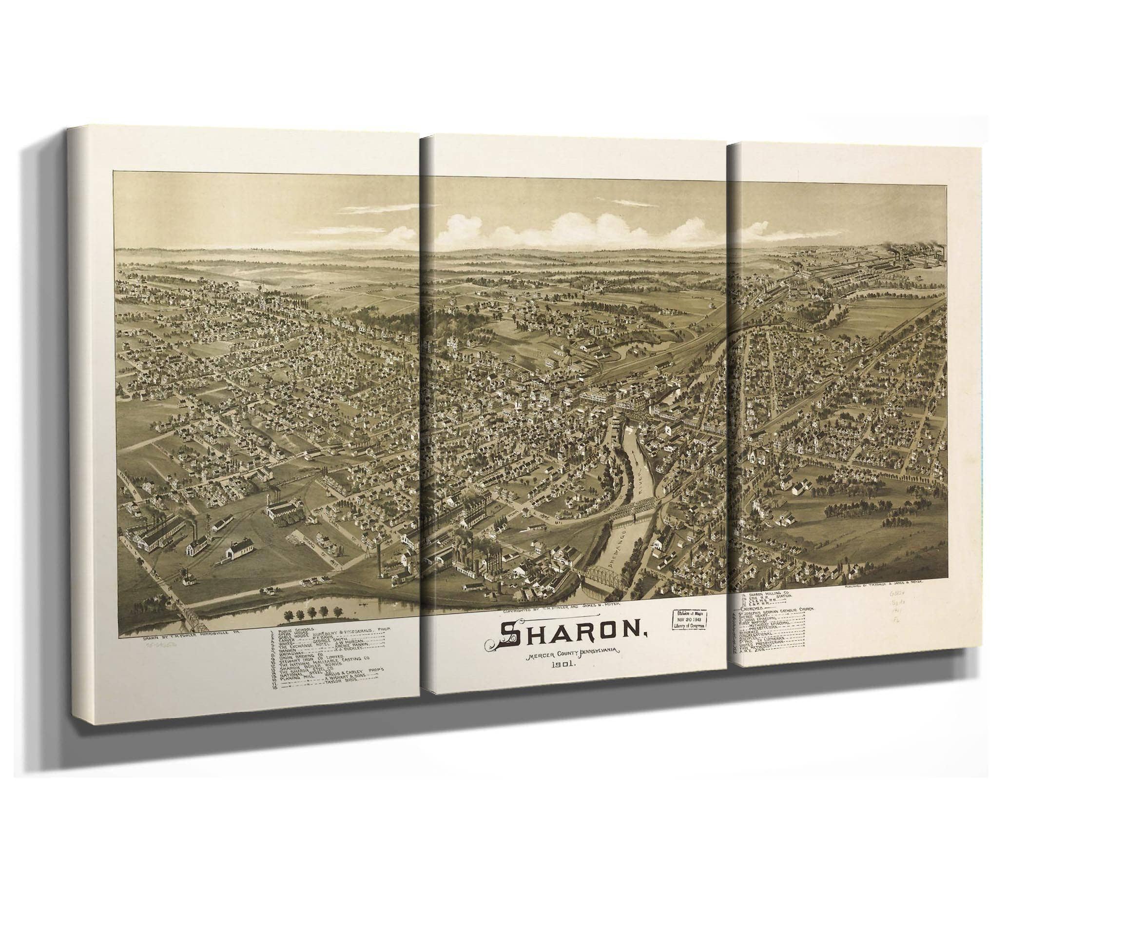 Sharon Mercer County Pennsylvania 1901  State Of Pennsylvania