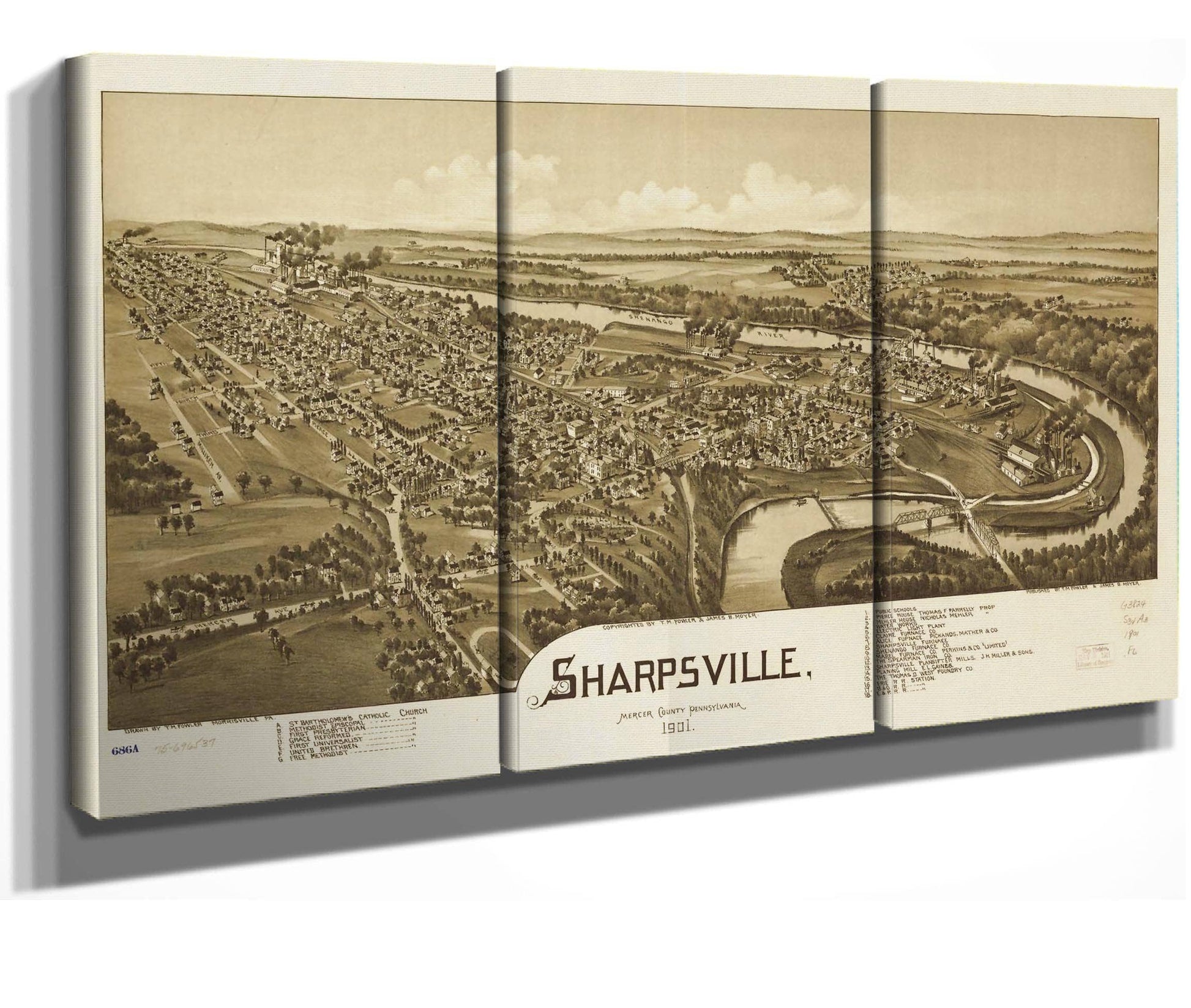 Sharpsville Mercer County Pennsylvania 1901  State Of Pennsylvania