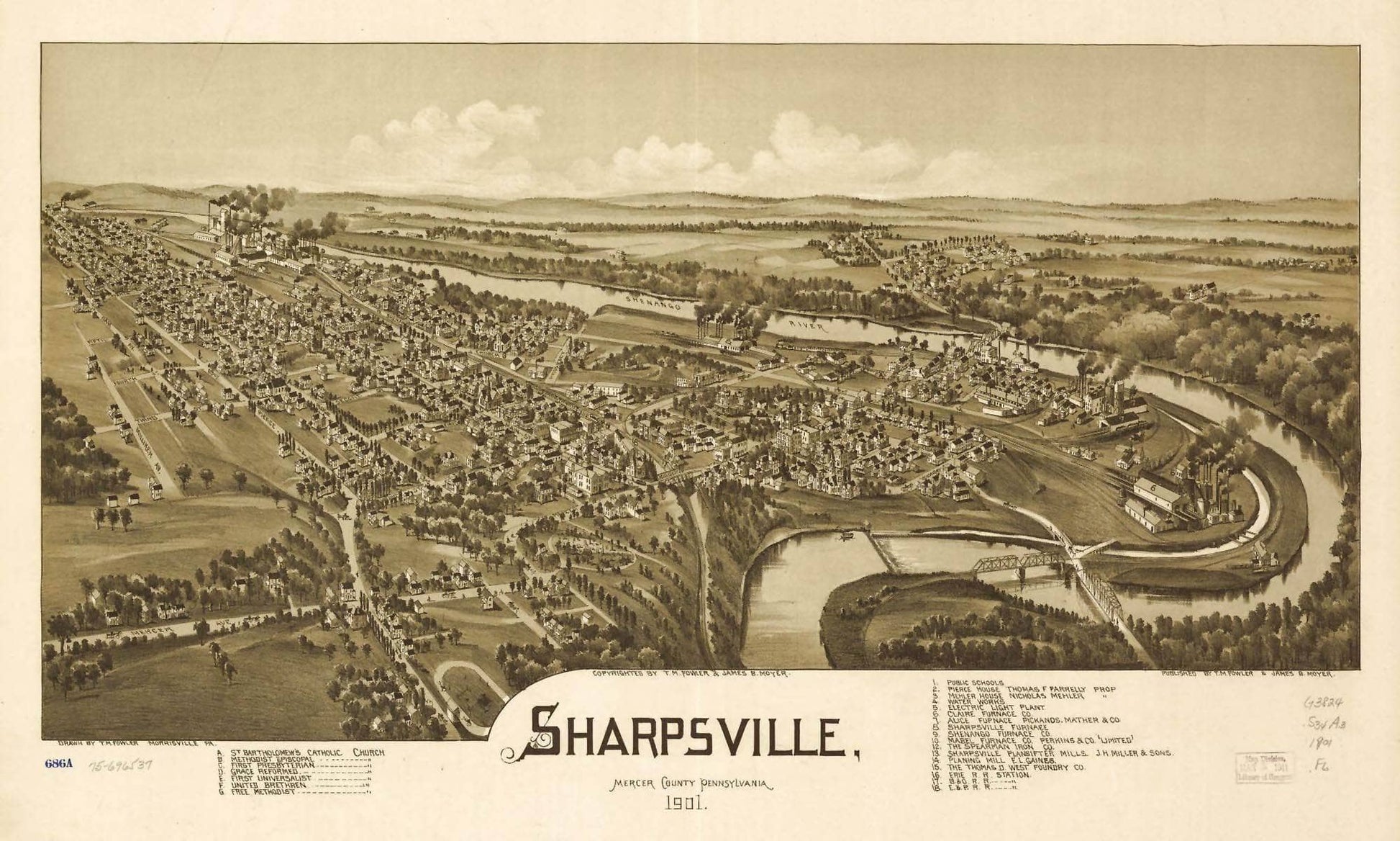 Sharpsville Mercer County Pennsylvania 1901  State Of Pennsylvania