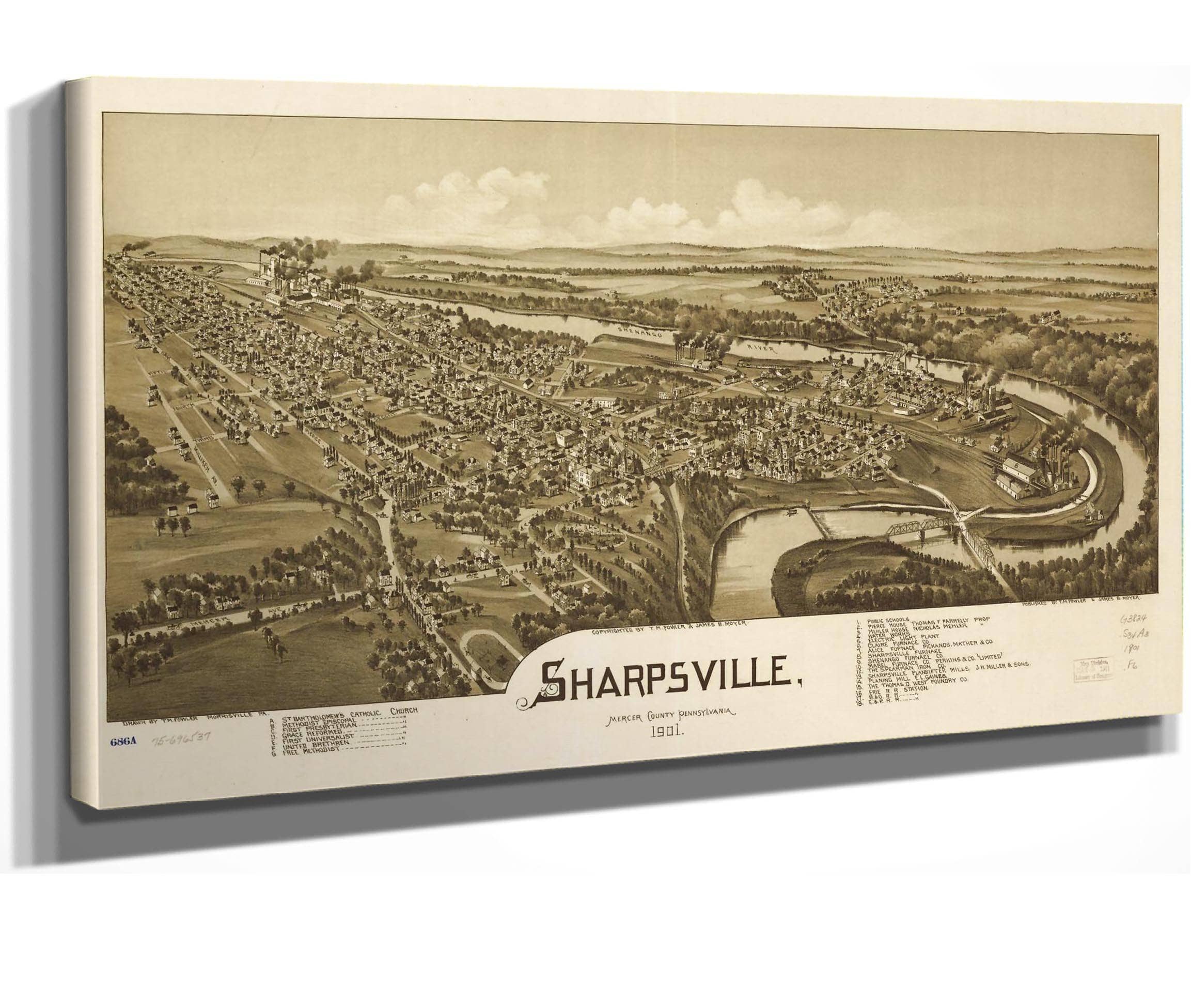 Sharpsville Mercer County Pennsylvania 1901  State Of Pennsylvania