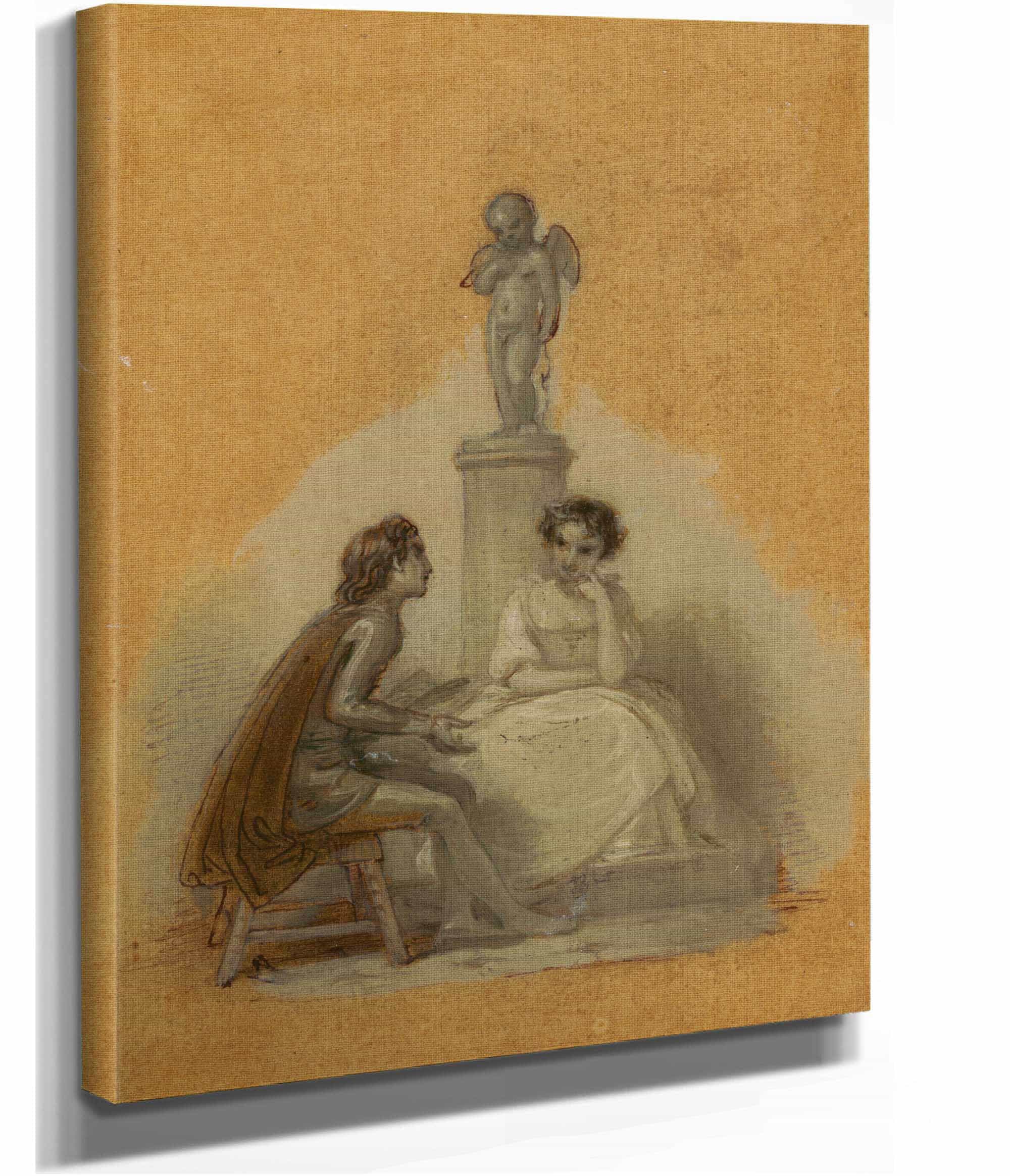 She Never Told Her Love But Sat Like Patience On A Monument by Robert Smirke