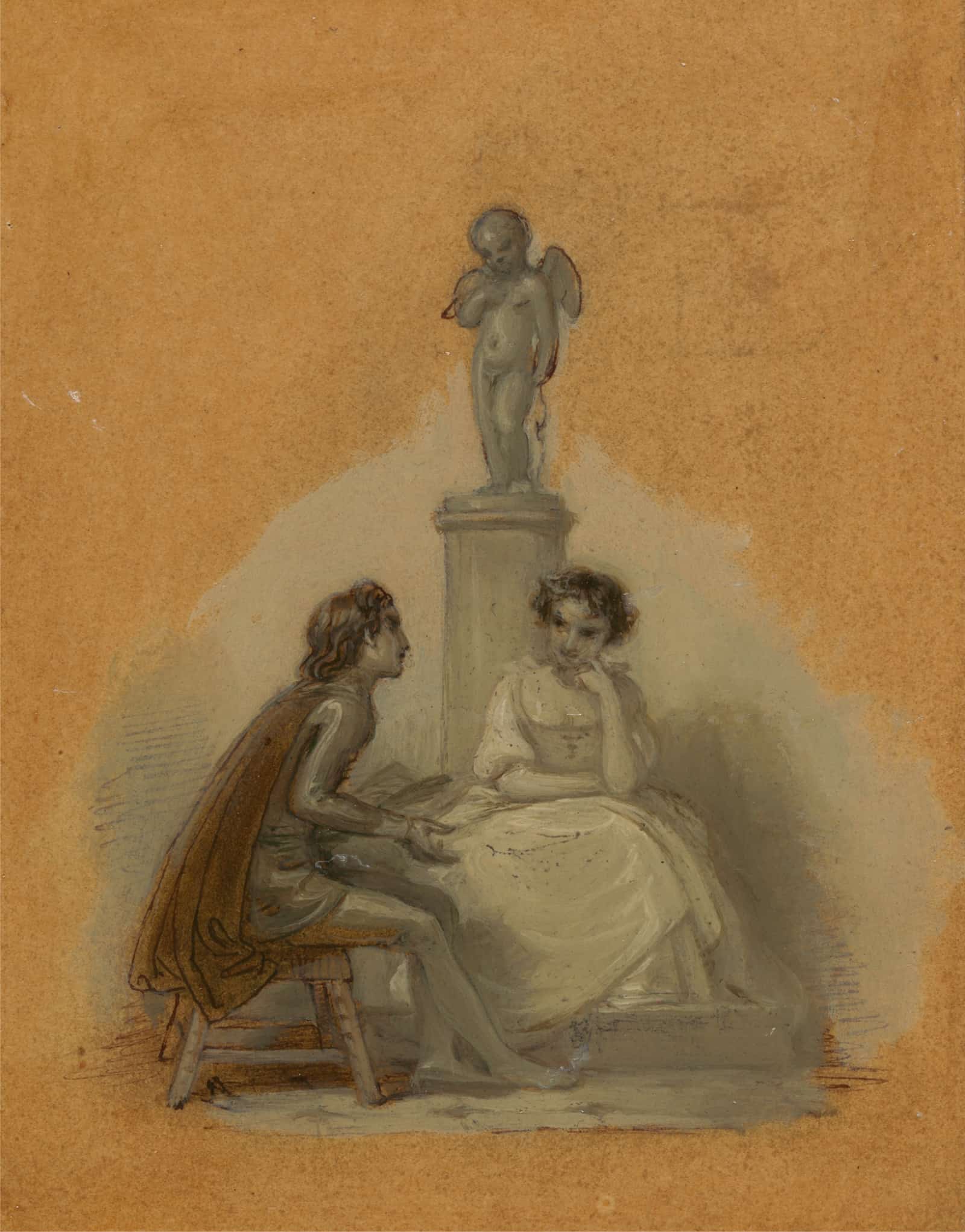 She Never Told Her Love But Sat Like Patience On A Monument by Robert Smirke