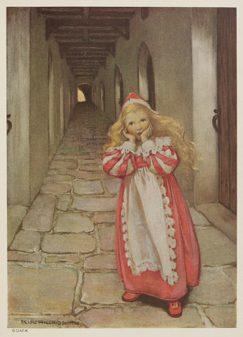 She Ran For Some Distance Turned Several Times And Then Began To Be Afraid by Jessie Willcox Smith