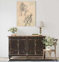 Sheet Of Figure Studies by Pierre Puvis De Chavannes