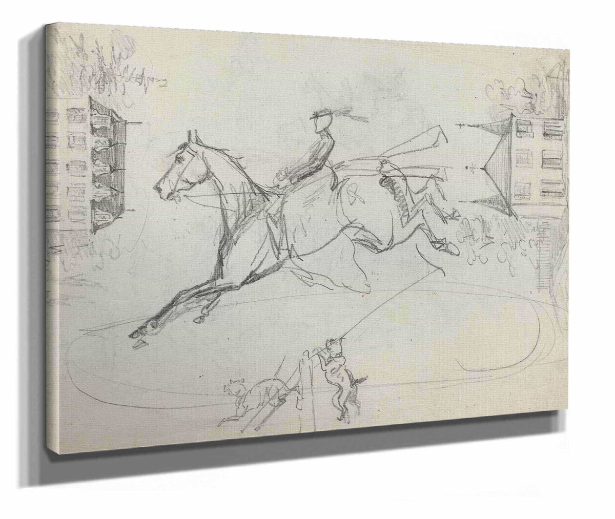 Sheet Of Sketches by Henri De Toulouse Lautrec