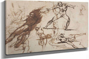 Sheet Of Sketches Recto by Theodore Gericault