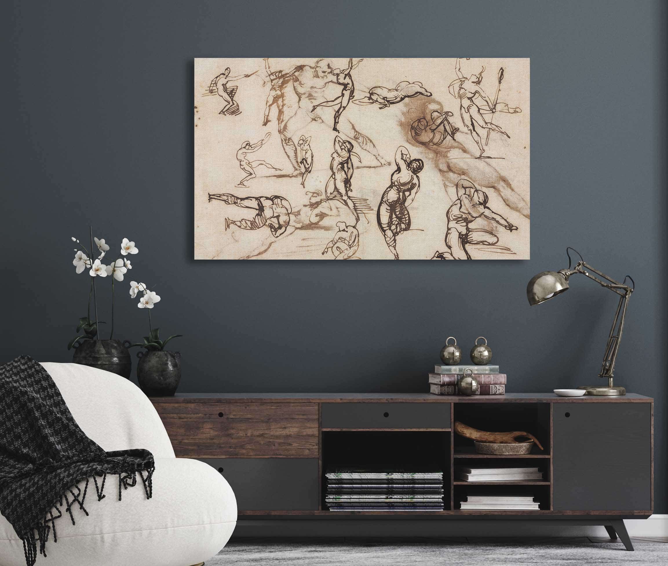 Sheet Of Sketches Verso by Theodore Gericault