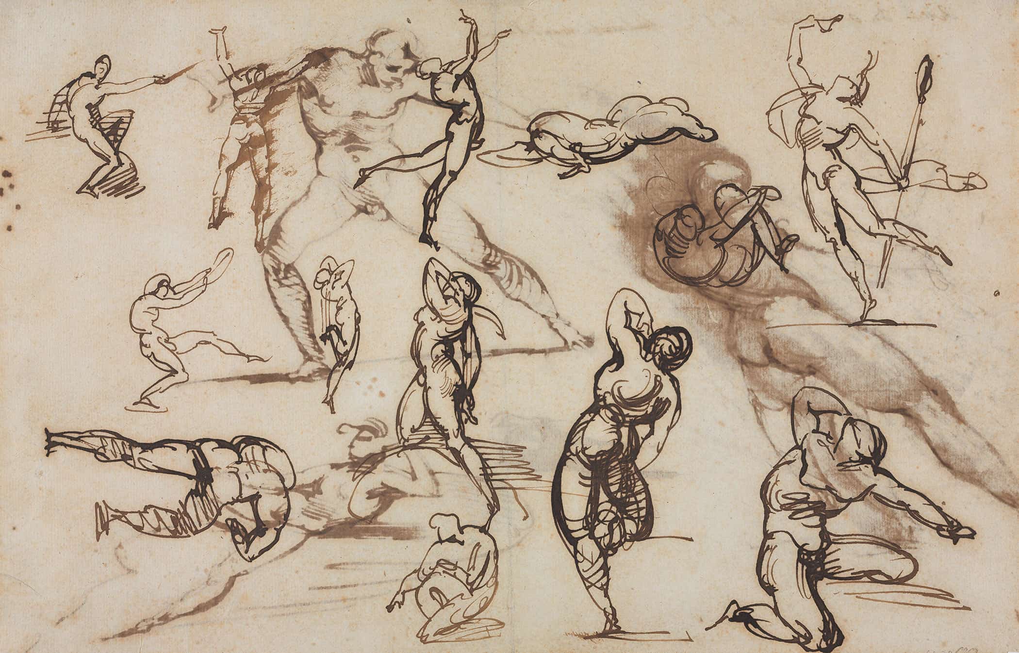 Sheet Of Sketches Verso by Theodore Gericault