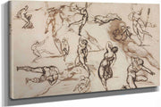 Sheet Of Sketches Verso by Theodore Gericault