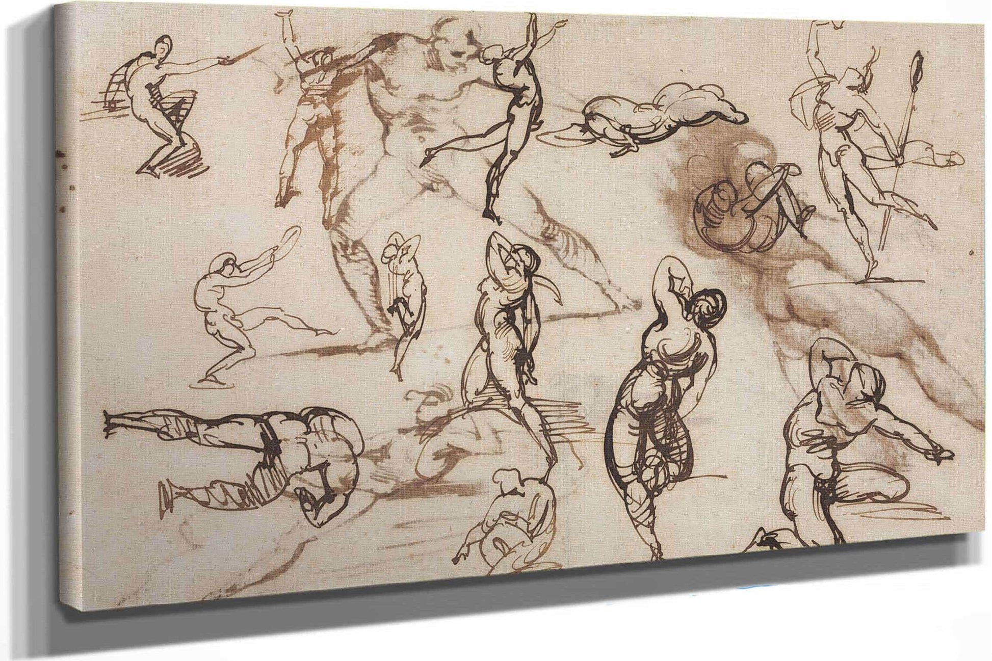 Sheet Of Sketches Verso by Theodore Gericault