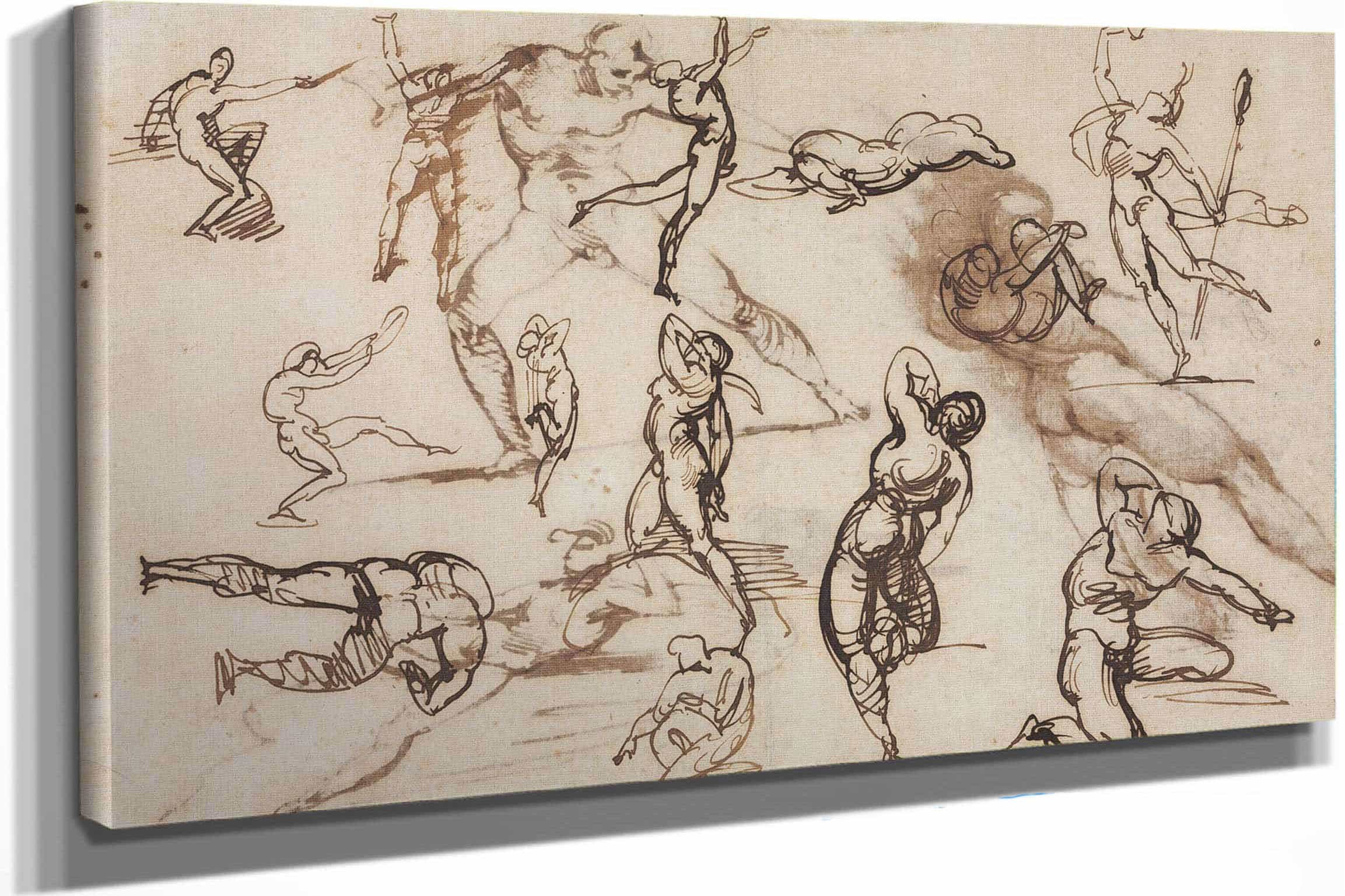 Sheet Of Sketches Verso by Theodore Gericault