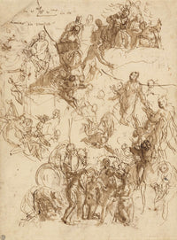 Sheet Of Studies For The Martyrdom Of Saint George by Paolo Veronese