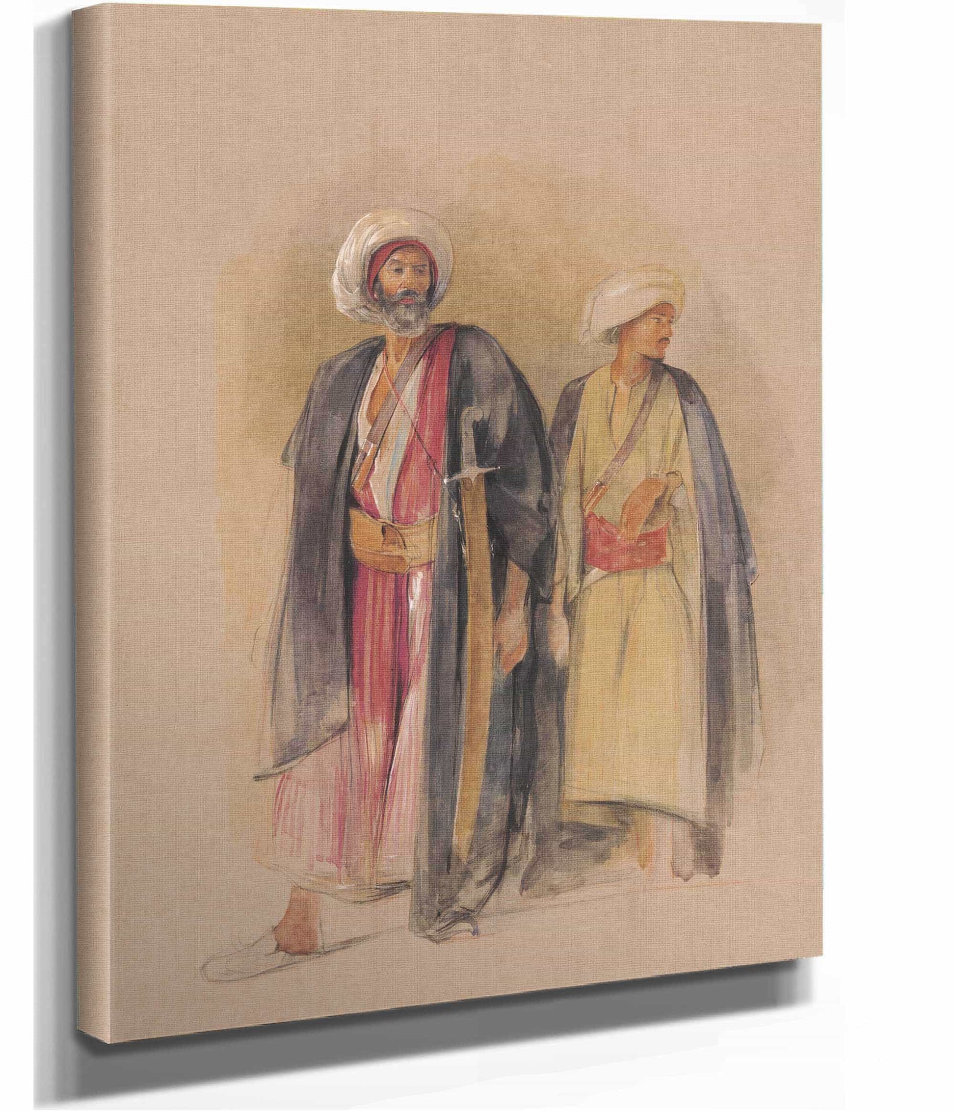 Sheik Hussein Of Gebel Tor And His Son by John Frederick Lewis