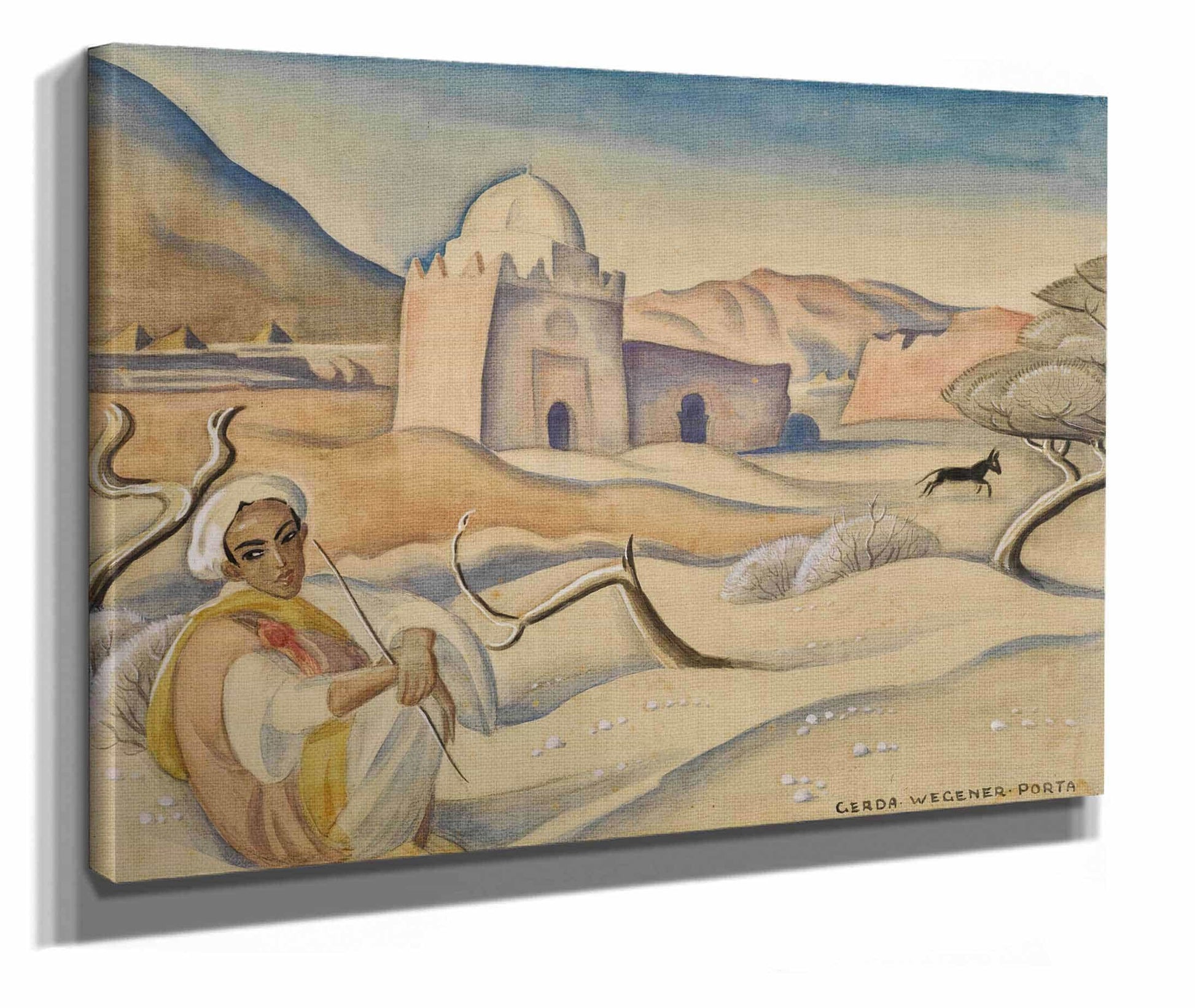 Shepherd In The Atlas Mountains by Gerda Wegener