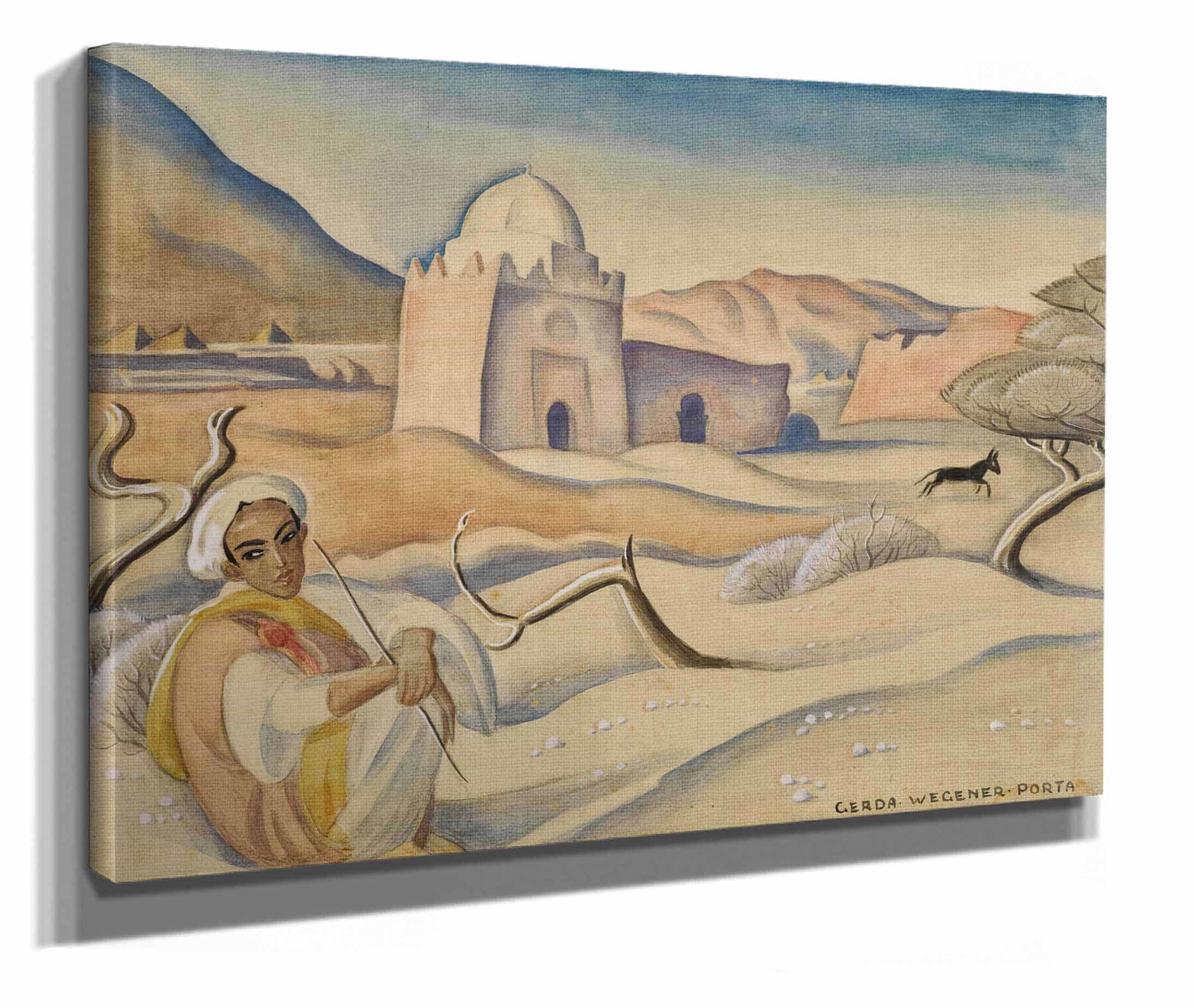 Shepherd In The Atlas Mountains by Gerda Wegener